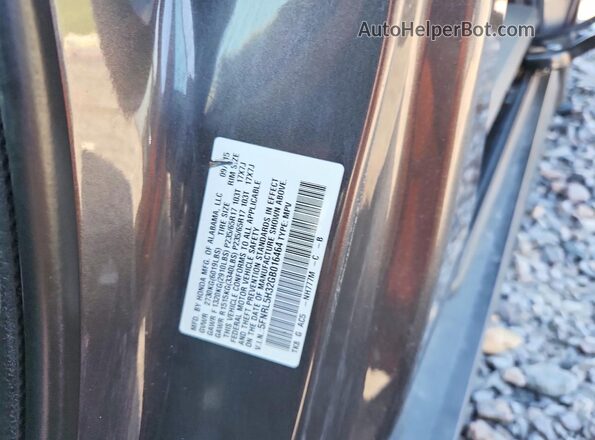 5FNRL5H32GB016464 2016 HONDA ODYSSEY Gray 