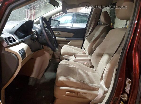 5FNRL5H39GB164062 2016 HONDA ODYSSEY Бордовый Вид салона спереди