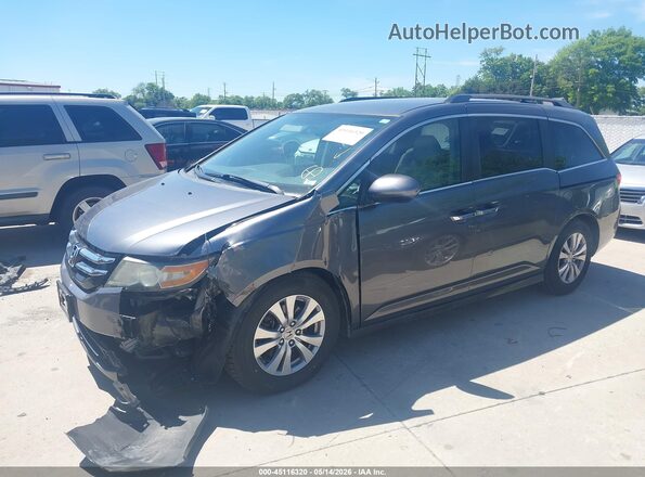 5FNRL5H39HB000473 2017 HONDA ODYSSEY Gray Առջևի ձախ երեք քառորդ տեսարան