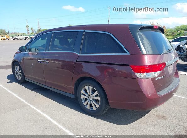 5FNRL5H4XHB017792 2017 HONDA ODYSSEY Burgundy Trasero izquierdo