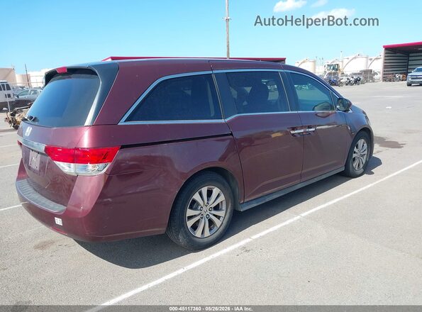 5FNRL5H4XHB017792 2017 HONDA ODYSSEY Burgundy Trasero derecho