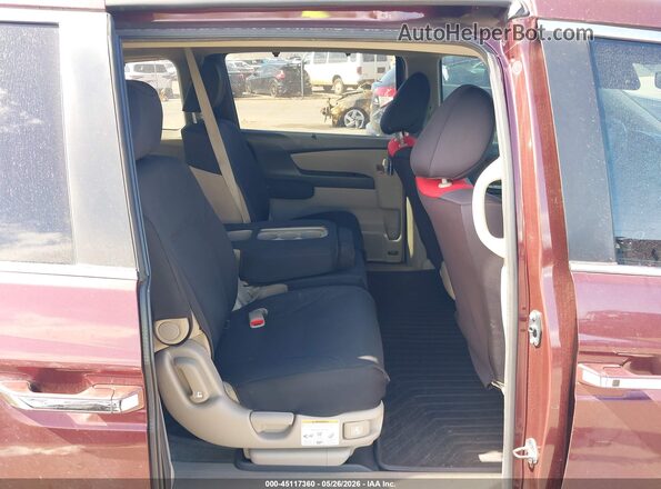 5FNRL5H4XHB017792 2017 HONDA ODYSSEY Burgundy Vista de la etiqueta del VIN