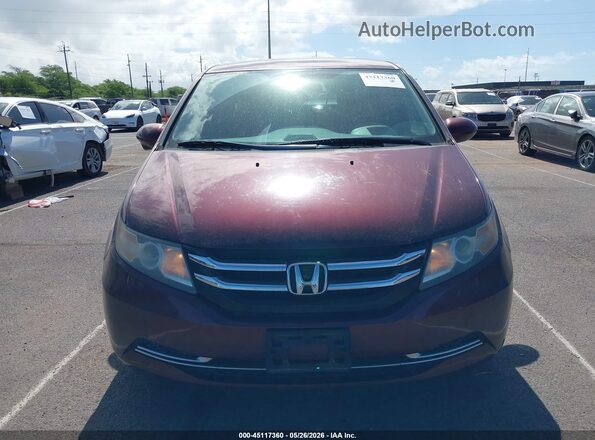 5FNRL5H4XHB017792 2017 HONDA ODYSSEY Burgundy Vista frontal