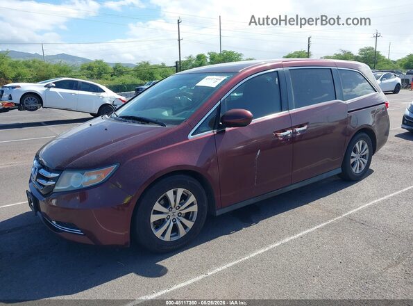 5FNRL5H4XHB017792 2017 HONDA ODYSSEY Burgundy Vista tres cuartos delantera izquierda