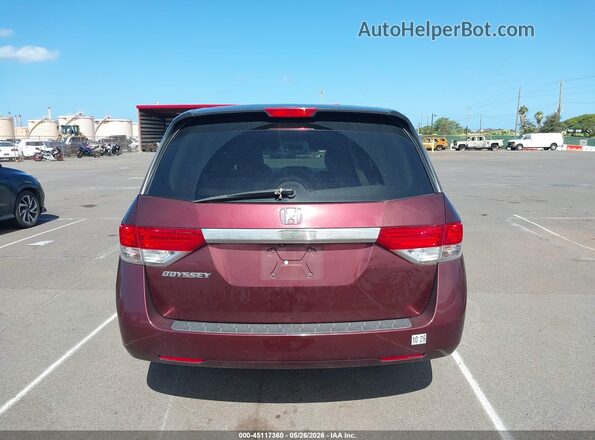 5FNRL5H4XHB017792 2017 HONDA ODYSSEY Burgundy 