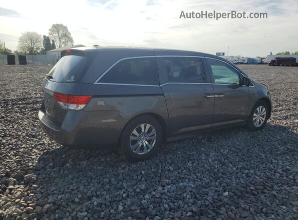 5FNRL5H60HB008181 2017 HONDA ODYSSEY Серый Задняя правая четверть