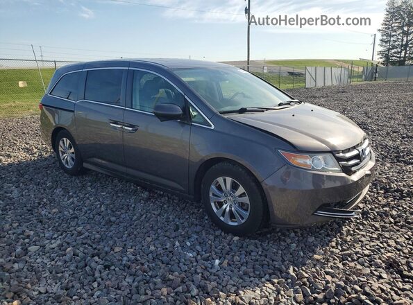 5FNRL5H60HB008181 2017 HONDA ODYSSEY Серый Передняя правая четверть