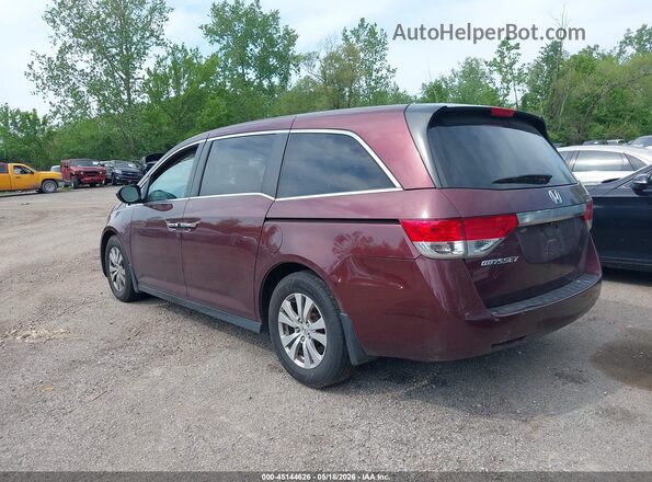 5FNRL5H63GB128992 2016 HONDA ODYSSEY Burgundy Trasero izquierdo