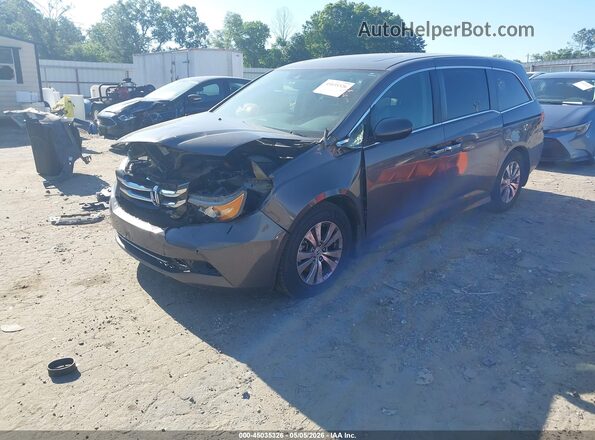 5FNRL5H65GB035598 2016 HONDA ODYSSEY Gray Передня ліва чверть