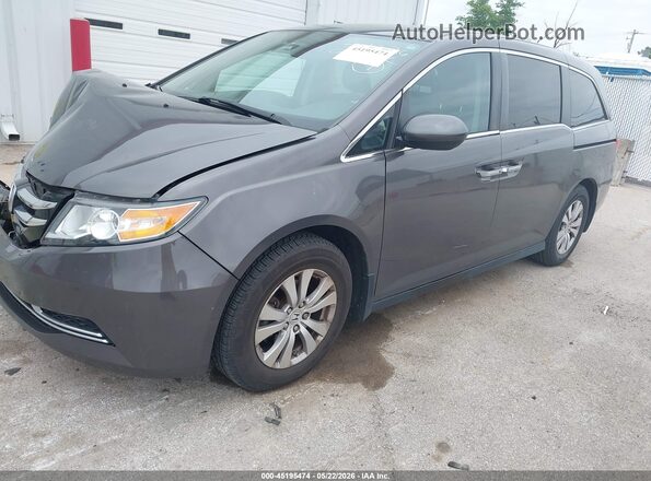 5FNRL5H66GB102449 2016 HONDA ODYSSEY Gray წინა მარცხენა ხედი სამი მეოთხედიდან