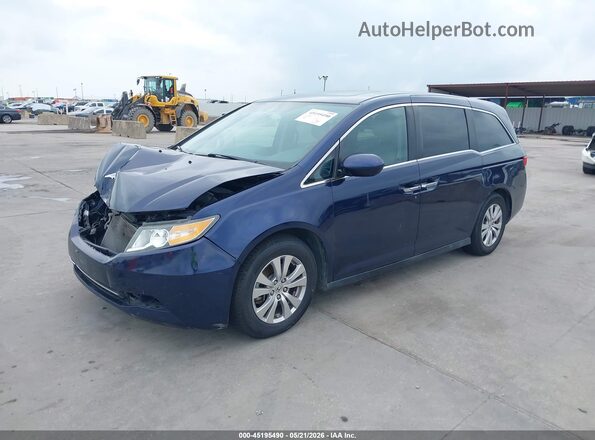 5FNRL5H69GB163438 2016 HONDA ODYSSEY Blue Front left