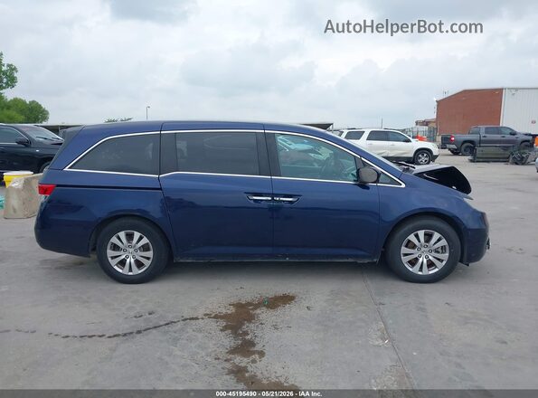 5FNRL5H69GB163438 2016 HONDA ODYSSEY Blue Rear interior view