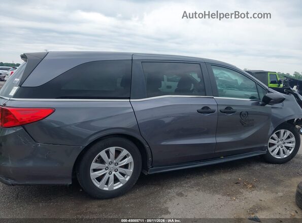 5FNRL6H24LB005778 2020 HONDA ODYSSEY Gray Widok wnętrza z tyłu
