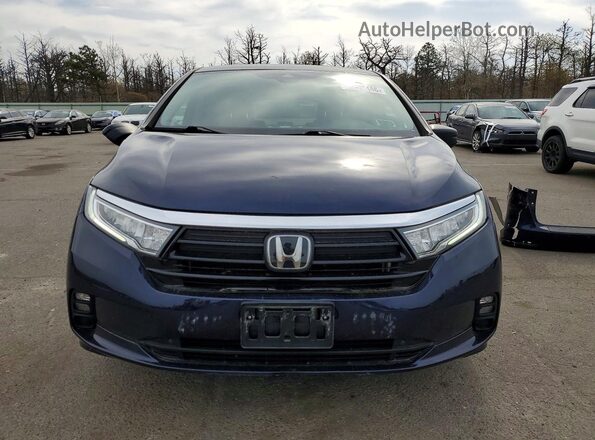 5FNRL6H28MB038655 2021 HONDA ODYSSEY Синий Вид спереди