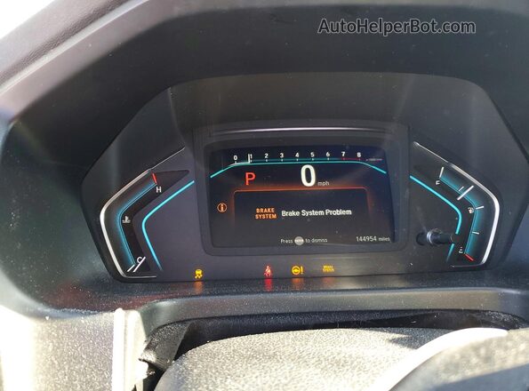 5FNRL6H29JB095829 2018 HONDA ODYSSEY Charcoal ხელსაწყოთა პანელის ხედი