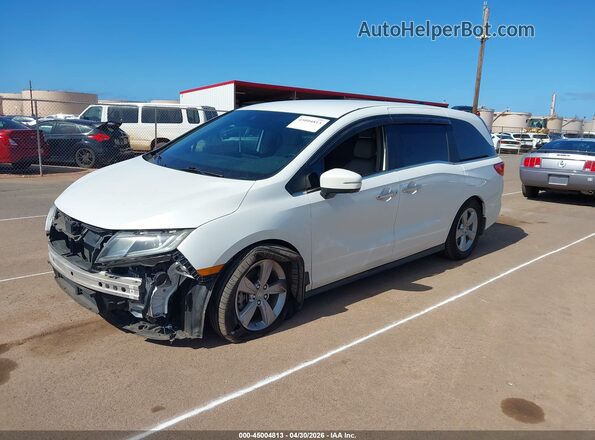 5FNRL6H52LB058280 2020 HONDA ODYSSEY White Առջևի ձախ երեք քառորդ տեսարան