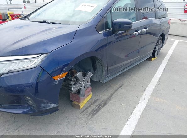 5FNRL6H52NB052353 2022 HONDA ODYSSEY Blue Front view