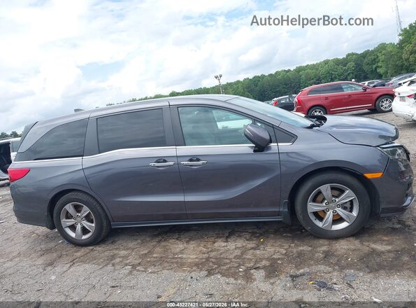 5FNRL6H53LB007452 2020 HONDA ODYSSEY Gray Widok wnętrza z tyłu