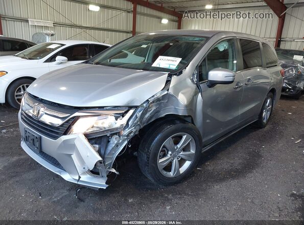 5FNRL6H55KB085455 2019 HONDA ODYSSEY Blue Vista tres cuartos delantera izquierda