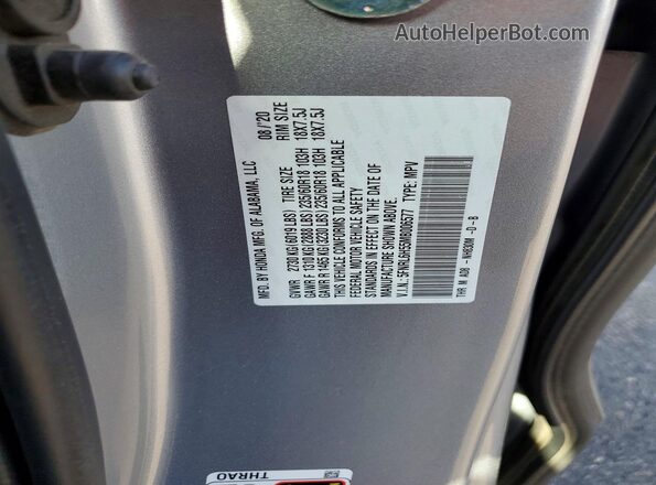 5FNRL6H55MB006577 2021 HONDA ODYSSEY Silver 