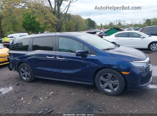 5FNRL6H55NB048068 2022 HONDA ODYSSEY Blue Սալոնի հետևի տեսք