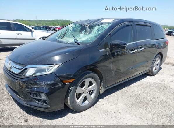 5FNRL6H56KB025085 2019 HONDA ODYSSEY Black Vista tres cuartos delantera izquierda