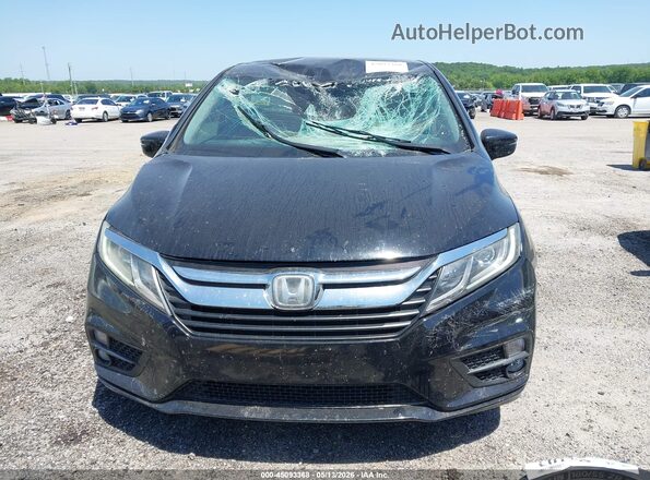 5FNRL6H56KB025085 2019 HONDA ODYSSEY Black Vista del cuadro de instrumentos