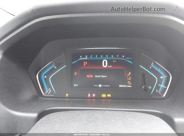 5FNRL6H59KB091744 2019 HONDA ODYSSEY Gray Vista de los asientos traseros