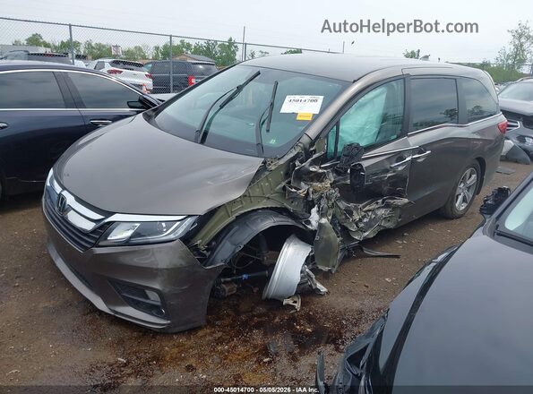 5FNRL6H59KB091744 2019 HONDA ODYSSEY Gray Vista tres cuartos delantera izquierda