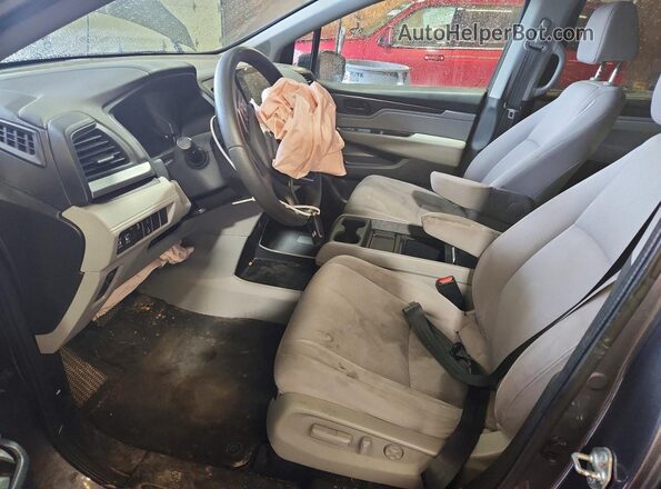 5FNRL6H5XJB075888 2018 HONDA ODYSSEY Charcoal Вид салону спереду