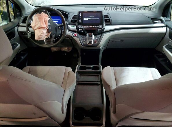 5FNRL6H5XJB075888 2018 HONDA ODYSSEY Charcoal Вид панелі приладів