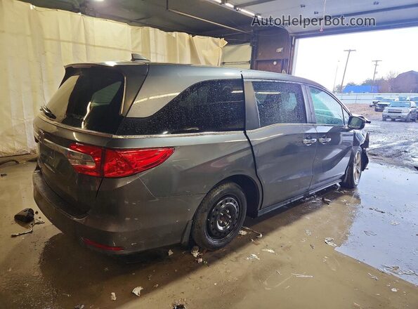 5FNRL6H5XJB075888 2018 HONDA ODYSSEY Charcoal Задня права чверть