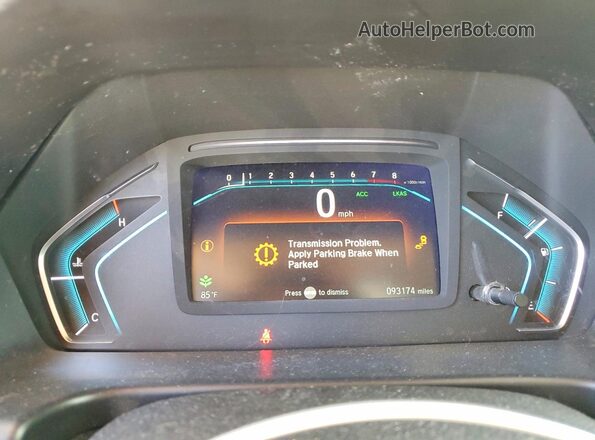 5FNRL6H5XJB106119 2018 HONDA ODYSSEY White Вид щитка приладів