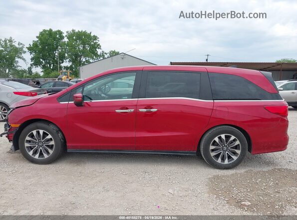 5FNRL6H60PB019850 2023 HONDA ODYSSEY Maroon Панорамний вид салону 360°