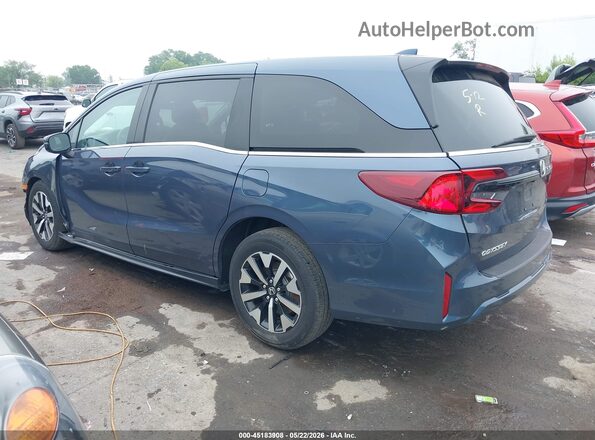 5FNRL6H60SB089129 2025 HONDA ODYSSEY Blue Trasero izquierdo