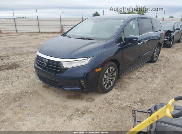 5FNRL6H61RB026017 2024 HONDA ODYSSEY Blue Vista tres cuartos delantera izquierda