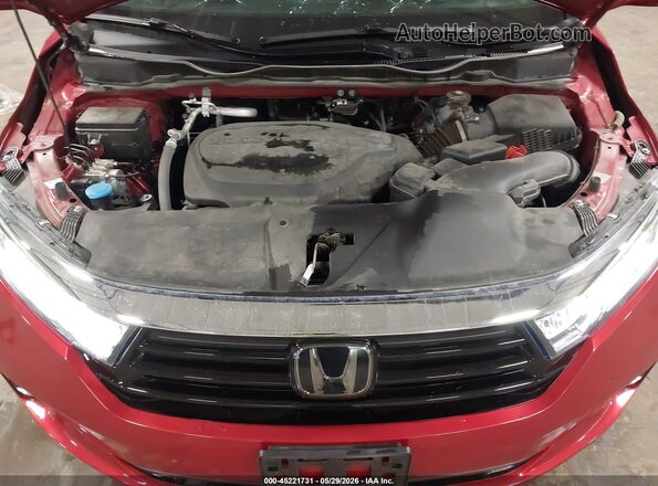 5FNRL6H62RB045417 2024 HONDA ODYSSEY Red Widok z tyłu