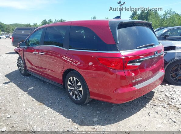 5FNRL6H64RB045404 2024 HONDA ODYSSEY Red Rear left