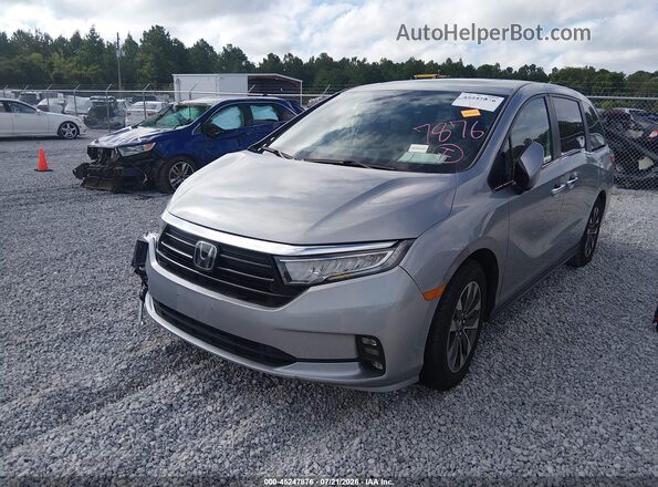 5FNRL6H65RB052393 2024 HONDA ODYSSEY Gray Vista tres cuartos delantera izquierda