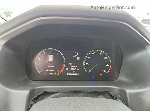 5FNRL6H65TB015660 2026 HONDA ODYSSEY White Vista del cuadro de instrumentos