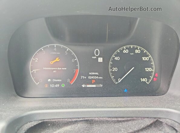 5FNRL6H69SB037689 2025 HONDA ODYSSEY Blue Instrument cluster view