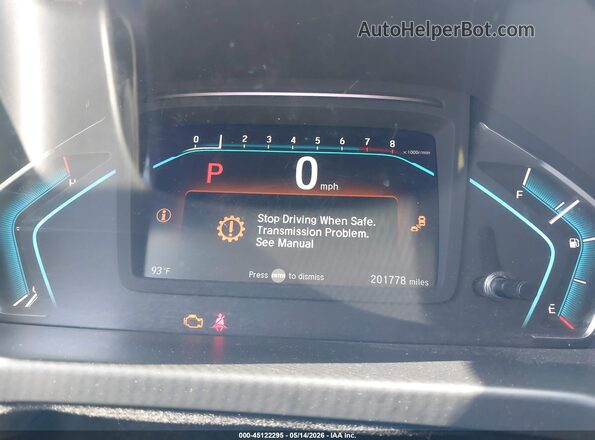 5FNRL6H70JB001977 2018 HONDA ODYSSEY White Widok tylnych siedzeń