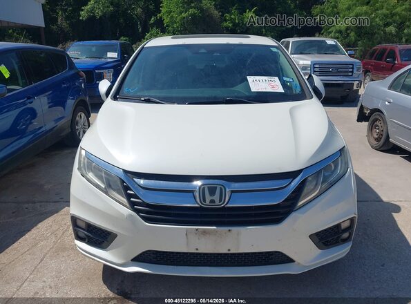 5FNRL6H70JB001977 2018 HONDA ODYSSEY White Widok zestawu wskaźników