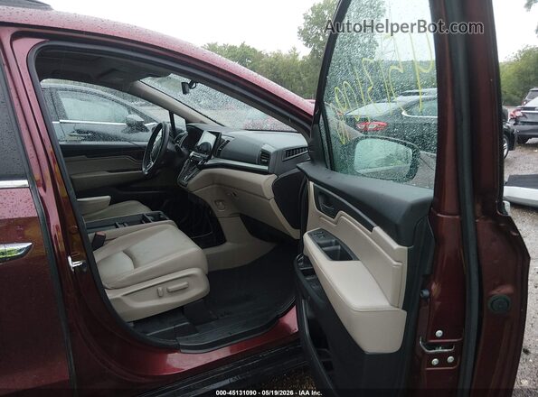 5FNRL6H70JB064125 2018 HONDA ODYSSEY Red Front interior view