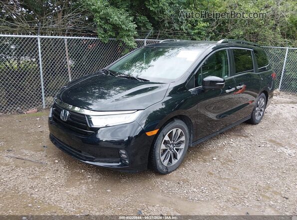 5FNRL6H70MB016757 2021 HONDA ODYSSEY Black Առջևի ձախ երեք քառորդ տեսարան
