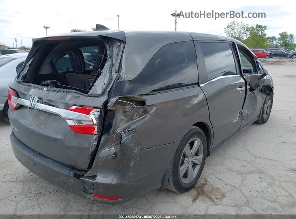 5FNRL6H71JB019047 2018 HONDA ODYSSEY Gray Trasero derecho