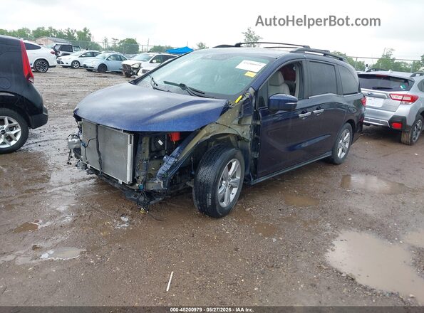 5FNRL6H71KB100793 2019 HONDA ODYSSEY Blue Front left