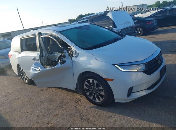 5FNRL6H71NB013111 2022 HONDA ODYSSEY White Vista interior trasera