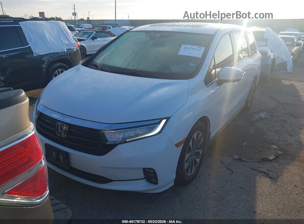 5FNRL6H71NB013111 2022 HONDA ODYSSEY White Vista del cuadro de instrumentos
