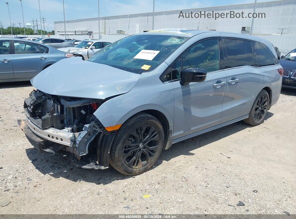 5FNRL6H71SB028607 2025 HONDA ODYSSEY Gray წინა მარცხენა ხედი სამი მეოთხედიდან